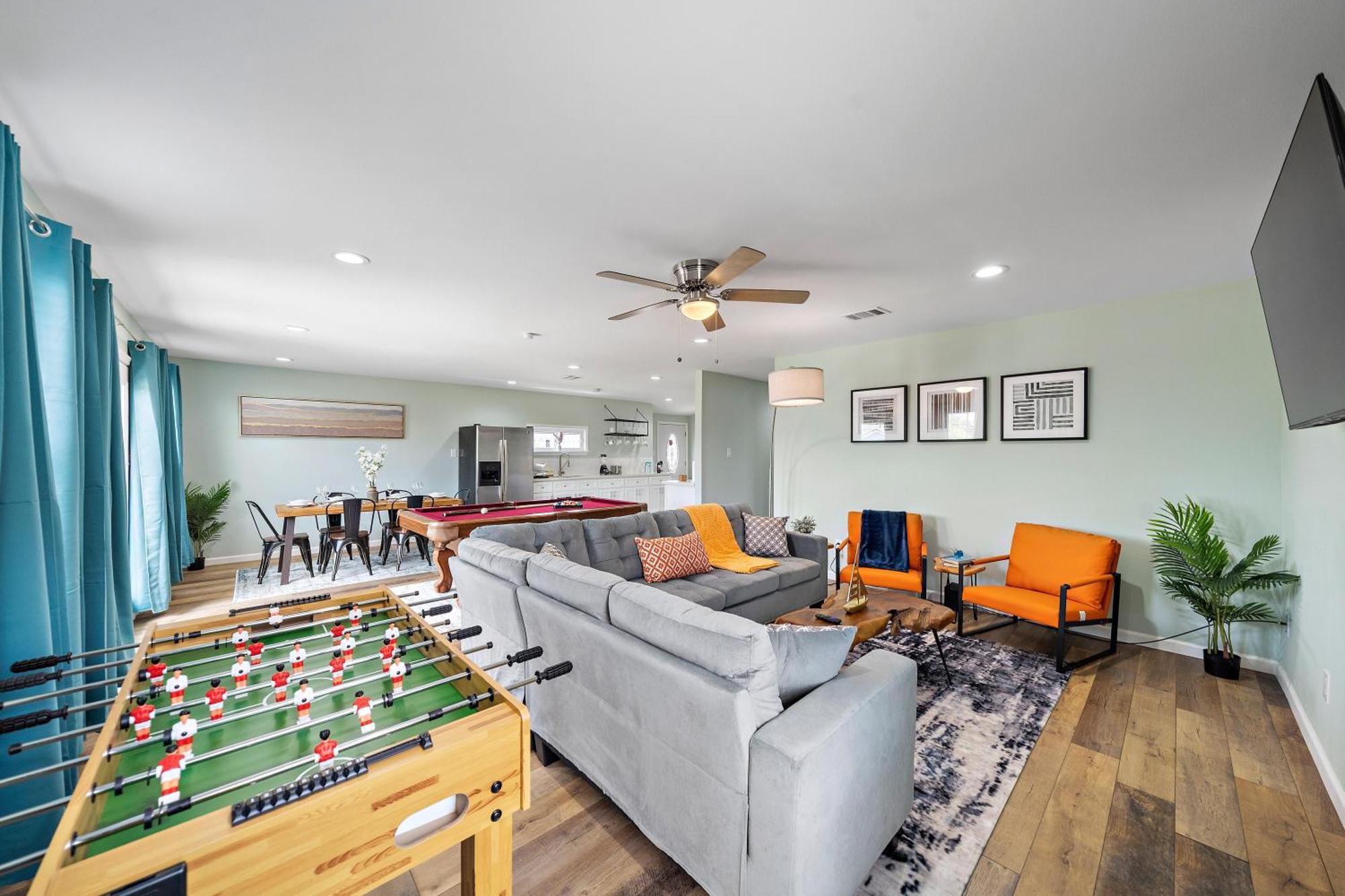 Nr Beach Pier Oasis Game Tables Yard Bbq Galveston Eksteriør billede