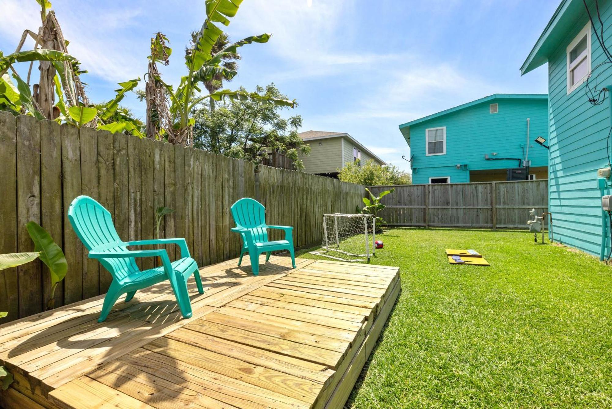 Nr Beach Pier Oasis Game Tables Yard Bbq Galveston Eksteriør billede
