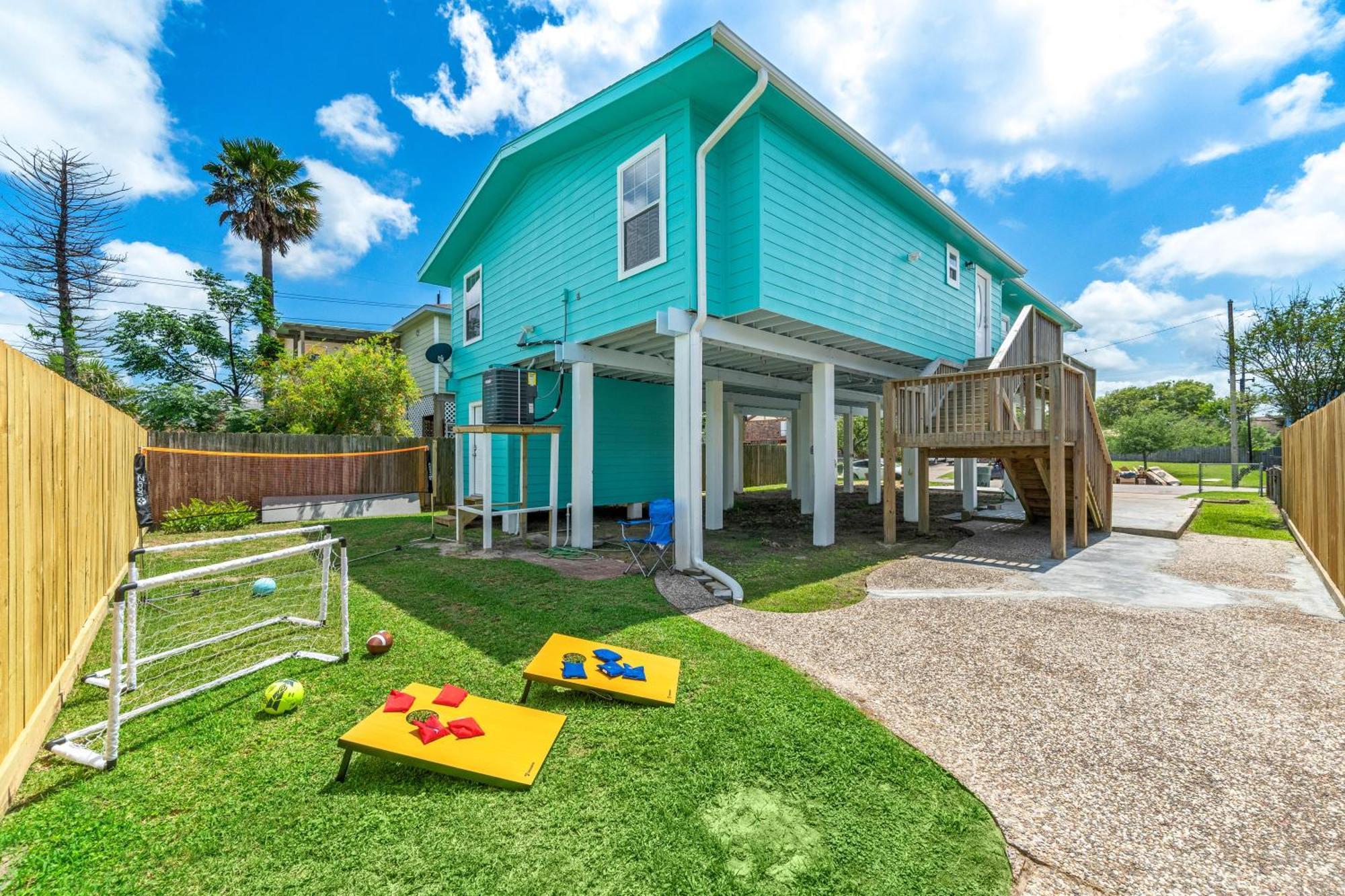 Nr Beach Pier Oasis Game Tables Yard Bbq Galveston Eksteriør billede